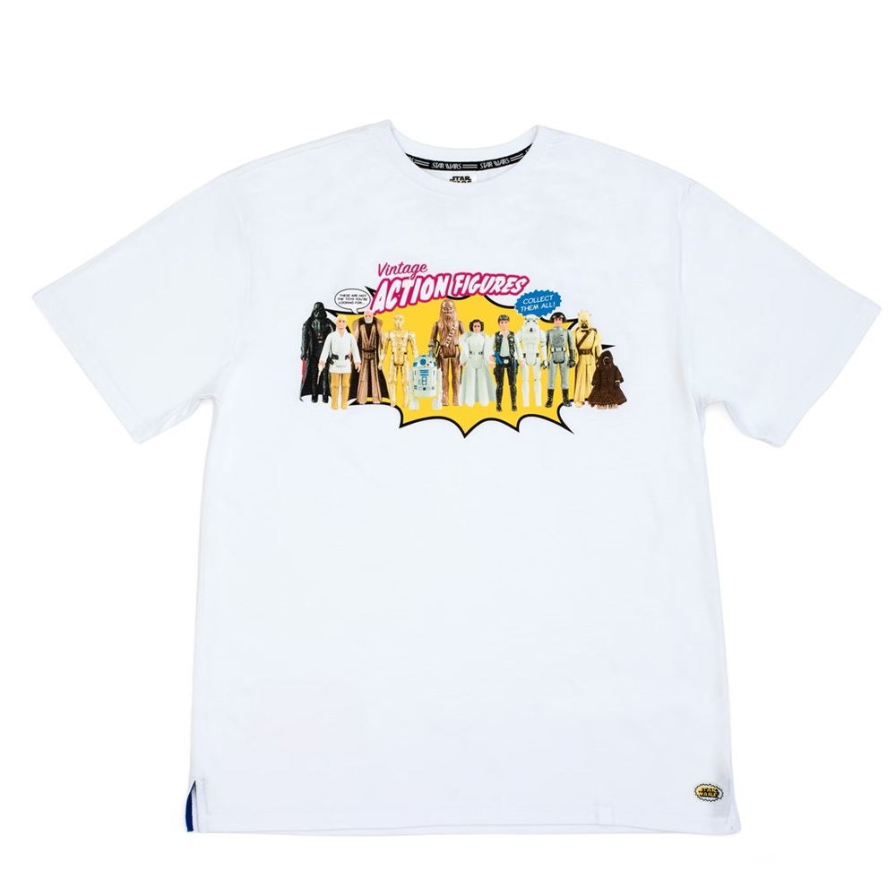 NWT *Discontinued* Disney Star Wars Vintage Action Figures Tee for Adults Size S